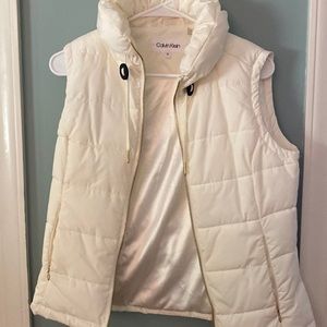Calvin Klein down vest, off white, XS